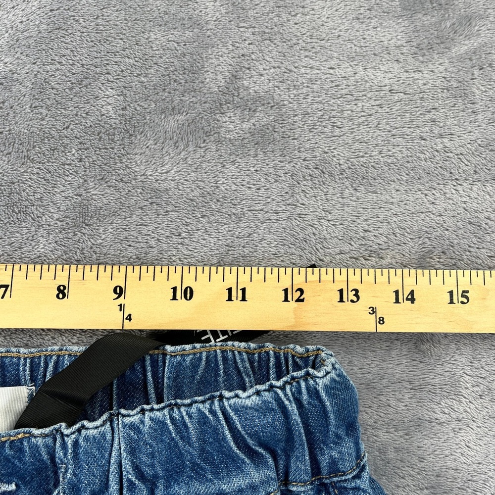 PAIGE Wide Leg Jeans Womens 26 Blue Petite Pull On Drawstring Denim Retails $259 - Picture 9 of 12
